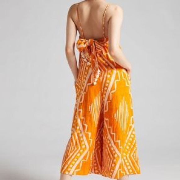 ANTHROPOLOGIE PLEATED WIDE LEG JUMPSUIT - Picture 2 of 8